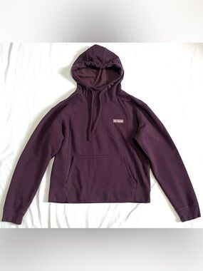 Columbia Women’s Deep Plum Purple Hooded Pullover Cozy Soft Sweatshirt Hoodie